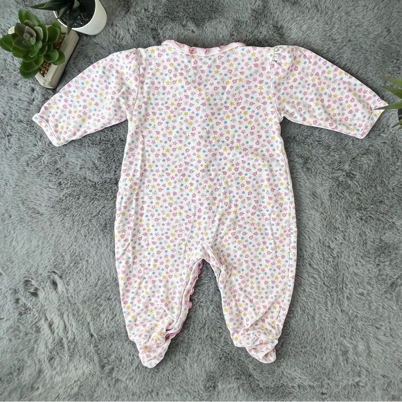 Kissy Kissy Floral Ruffle Footie One-Piece - 3-6M - Picture 2 of 6